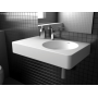 Encanto 700 Solid Surface Wall-Hung Basin, Right-Hand Bowl
